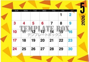 ２０２６年５月カ…