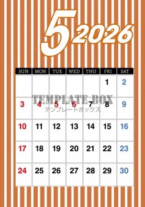 ２０２６年５月カ…