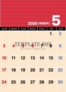 ２０２６年５月カ…