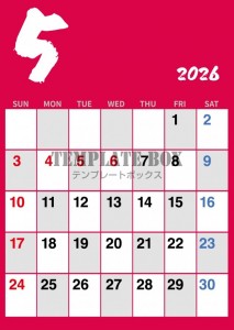 ２０２６年５月カ…