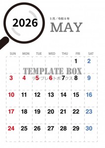 ２０２６年５月カ…