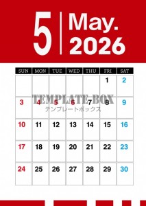 ２０２６年５月カ…
