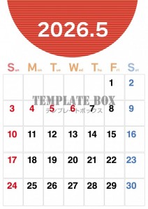 ２０２６年５月カ…