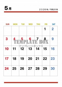 ２０２６年５月カ…