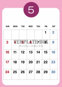 ２０２６年５月カ…