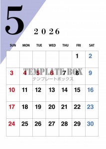 ２０２６年５月カ…