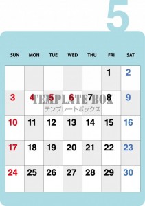 ２０２６年５月カ…