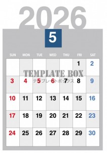 ２０２６年５月カ…