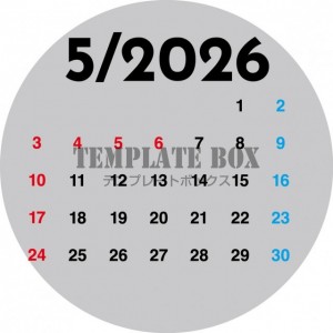２０２６年５月カ…