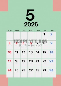 ２０２６年５月カ…