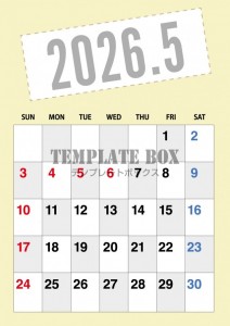 ２０２６年５月カ…