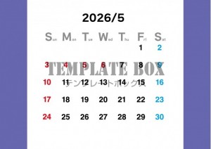 ２０２６年５月カ…