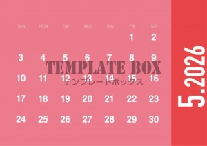 ２０２６年５月カ…