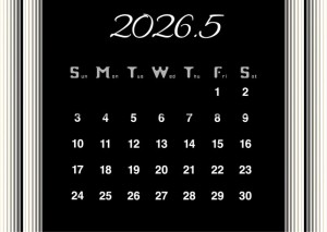 ２０２６年５月カ…