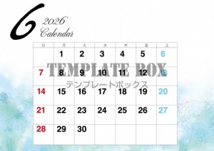 ２０２６年６月カ…