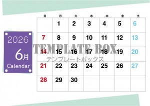 ２０２６年６月カ…