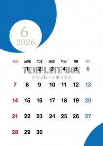 ２０２６年６月カ…