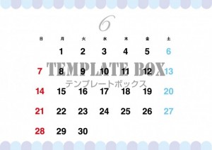 ２０２６年６月カ…