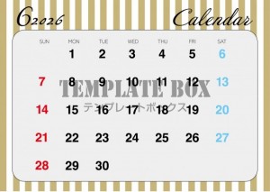 ２０２６年６月カ…