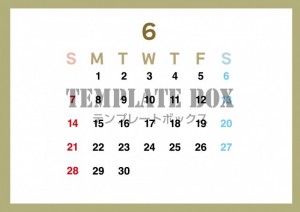 ２０２６年６月カ…