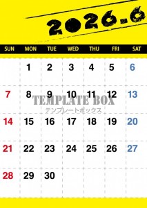 ２０２６年６月カ…