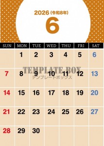 ２０２６年６月カ…