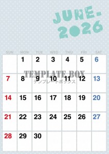 ２０２６年６月カ…