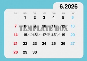 ２０２６年６月カ…