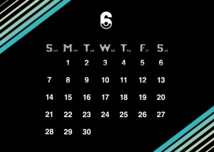 ２０２６年６月カ…｜無料テンプレート｜カレンダー｜無料