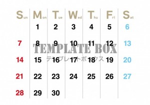 ２０２６年６月カ…｜無料テンプレート｜カレンダー｜無料