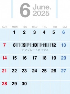 ２０２６年６月カ…