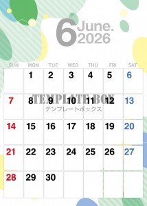 ２０２６年６月カ…