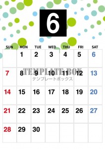 ２０２６年６月カ…