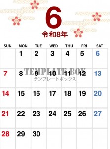 ２０２６年６月カ…