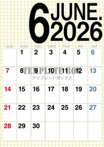 ２０２６年６月カ…