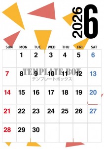 ２０２６年６月カ…