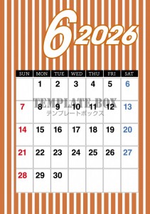 ２０２６年６月カ…