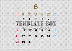 ２０２６年６月カ…