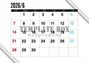 ２０２６年６月カ…