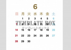 ２０２６年６月カ…