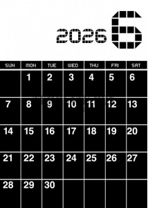 ２０２６年６月カ…