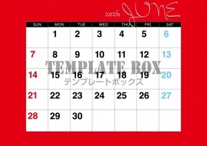 ２０２６年６月カ…