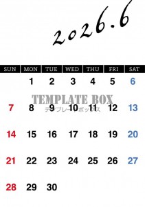 ２０２６年６月カ…