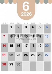 ２０２６年６月カ…