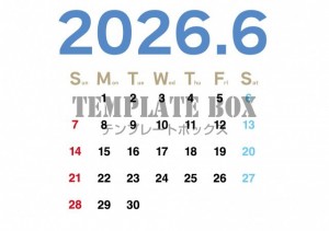 ２０２６年６月カ…