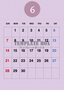 ２０２６年６月カ…