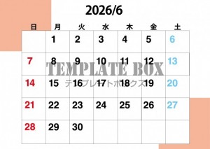 ２０２６年６月カ…