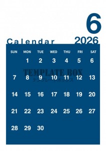 ２０２６年６月カ…