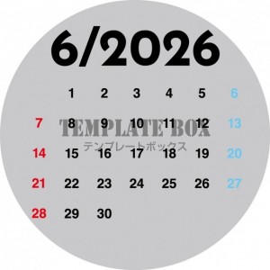 ２０２６年６月カ…