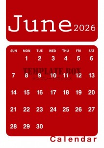 ２０２６年６月カ…